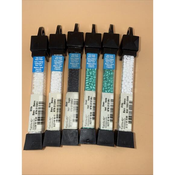 Dazzle-it! Other - Dazzle-it! Czech Glass Seed Beads Lot Of 6-2.5mm & 6-0